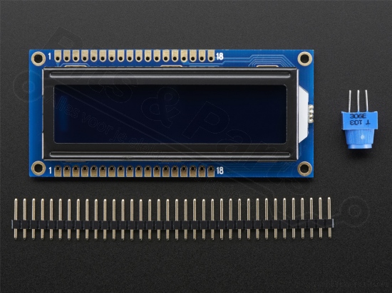 Display LCD HD44780 - 16x2 RGB on black - Adafruit 399